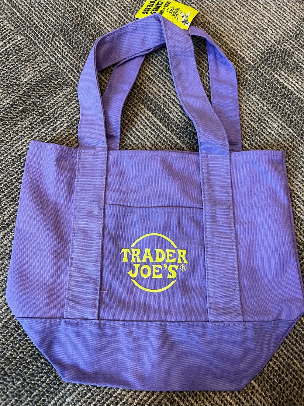 TRADER JOES TRICK OR TREAT TOTE- PURPLE